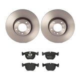 Brembo OE Front Brake Kit (Prem LowMet Pads/Prem UV Coat Rotors) - BMW by Brembo KT04401-BRE