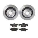 Brembo OE Rear Brake Kit (Prem LowMet Pads/Prem UV Coat Rotors) - 03-06 Mercedes CL500 by Brembo KT04404-BRE