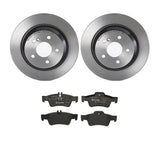 Brembo OE Rear Brake Kit (Prem NAO Ceramic Pads/Prem UV Coat Rotors) - Mercedes by Brembo KT04405-BRE