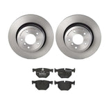 Brembo OE Rear Brake Kit (Prem NAO Ceramic Pads/Prem UV Coat Rotors) - BMW by Brembo KT04406-BRE