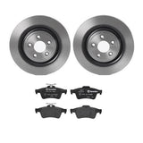 Brembo OE Rear Brake Kit (Prem NAO Ceramic Pads/Prem UV Coat Rotors) - 08-10 Chevy Cobalt by Brembo KT04408-BRE