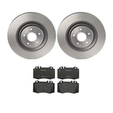 Brembo OE Front Brake Kit (Prem LowMet Pads/Prem UV Coat Rotors) - 02-04 Mercedes C32 AMG by Brembo KT04413-BRE