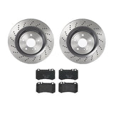Brembo OE Rear Brake Kit (Prem LowMet Pads/Prem UV Coat Rotors) - 05-06 Mercedes CL65 AMG by Brembo KT04431-BRE