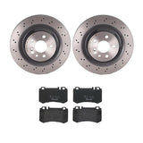 Brembo OE Rear Brake Kit (Prem LowMet Pads/Prem UV Coat Rotors) - 05-06 Mercedes CL65 AMG by Brembo KT04434-BRE