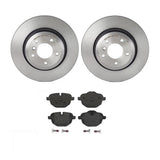 Brembo OE Rear Brake Kit (Prem NAO Ceramic Pads/Prem UV Coat Rotors) - BMW by Brembo KT04447-BRE