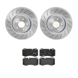 Brembo OE Front Brake Kit (Prem LowMet Pads/Prem UV Coat Rotors) - 07-14 Mercedes CL550 by Brembo KT04459-BRE