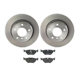 Brembo OE Rear Brake Kit (Prem LowMet Pads/Prem UV Coat Rotors) - BMW by Brembo KT04462-BRE