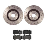 Brembo OE Front Brake Kit (Prem LowMet Pads/Prem UV Coat Rotors) - 07-14 Mercedes CL550 by Brembo KT04463-BRE