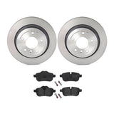 Brembo OE Rear Brake Kit (Prem LowMet Pads/Prem UV Coat Rotors) - BMW by Brembo KT04464-BRE