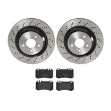 Brembo OE Rear Brake Kit (Prem LowMet Pads/Prem UV Coat Rotors) - 05-06 Mercedes CL65 AMG by Brembo KT04470-BRE