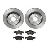 Brembo OE Rear Brake Kit (Prem LowMet Pads/Prem UV Coat Rotors) - 03-06 Mercedes CL500 by Brembo KT04471-BRE