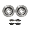 Brembo OE Rear Brake Kit with Low Metallic Pads 03-06 Mercedes CL500 (320mm)