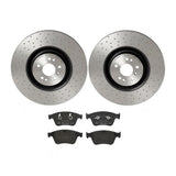 Brembo OE Front Brake Kit (Prem LowMet Pads/Prem UV Coat Rotors) - 07-11 Mercedes ML63 AMG/2007 R63 AMG by Brembo KT04476-BRE