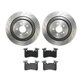Brembo OE Rear Brake Kit (Prem NAO Ceramic Pads/Prem UV Coat Rotors) - 2012 Mercedes C63 AMG by Brembo KT04478-BRE