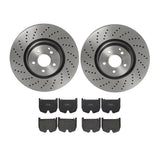 Brembo OE Front Brake Kit (Prem LowMet Pads/Prem UV Coat Rotors) - 03-06 Mercedes CL55 AMG by Brembo KT04482-BRE