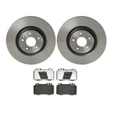 Brembo OE Front Brake Kit (Prem LowMet Pads/Prem UV Coat Rotors) - 01-02 Mercedes CL55 AMG by Brembo KT04487-BRE