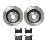 Brembo OE Rear Brake Kit (Prem NAO Ceramic Pads/Prem UV Coat Rotors) - 2012 Mercedes C63 AMG by Brembo KT04491-BRE