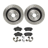 Brembo OE Rear Brake Kit (Prem LowMet Pads/Prem UV Coat Rotors) - 13-16 Mercedes GL63 AMG/16-19 GLE63 AMG by Brembo KT04496-BRE