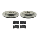 Brembo OE Rear Brake Kit (Prem LowMet Pads/Prem UV Coat Rotors) - 05-06 Mercedes CL65 AMG by Brembo KT04503-BRE