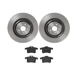 Brembo OE Rear Brake Kit (Prem LowMet Pads/Prem UV Coat Rotors) - 10-15 Jaguar XF/XFR/13-15 XFR-S/10-16 XJ by Brembo KT04516-BRE
