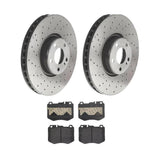 Brembo OE Front Brake Kit (Prem LowMet Pads/Prem Rotors) - 15-20 Mercedes C300/16-18 C350e/2015 C400 by Brembo KT04521-BRE