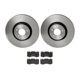 Brembo OE Front Brake Kit (Prem LowMet Pads/Prem UV Coat Rotors) - 10-20 Land Rover by Brembo KT04537-BRE