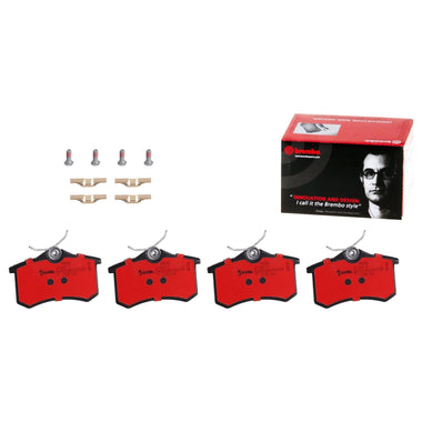 Brembo OE Prem NAO Ceramic Equivalent Pads Rear) - 00-02 Audi S4/01-03 S8/00-06 TT by Brembo P85020N-BRE
