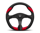 MOMO MOMO Quark Steering Wheel 350mm (Black Poly/Black Spokes) QRK35BK0R