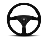 MOMO MOMO Tuning Montecarlo Alcantara 350 Diameter Steering Wheel (Black Stitching) MCL35AL1B