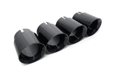 BMS Angle Cut Billet Exhaust Tips (set of 4) - BMW / F90 M5 by Burger Motorsports BMS-F9X-M5-TIPS-BLK