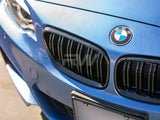 RW Carbon BMW F22 F23 F87 Double Slat Gloss Black Grilles by RW Carbon bmwf22004
