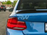 RW Carbon BMW F22 F87 CS Style Carbon Fiber Trunk Spoiler by RW Carbon