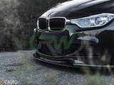 RW Carbon BMW F30 F31 Varis Style Carbon Fiber Front Lip by RW Carbon