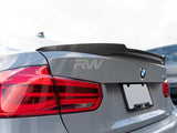 RW Carbon BMW F30 F80 M4 Style Carbon Fiber Trunk Spoiler by RW Carbon