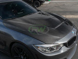 RW Carbon BMW F30/F32 GTS Style Carbon Fiber Hood by RW Carbon bmwf30041
