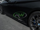 RW Carbon BMW F32 F33 F36 Carbon Fiber Side Skirt Extensions by RW Carbon bmwf32015