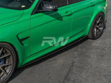 RW Carbon BMW F80 M3 3D Style CF Side Skirt Extensions by RW Carbon bmwf8005
