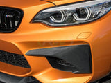 RW Carbon BMW F87 M2 Carbon Fiber Upper Bumper Splitters by RW Carbon