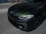 RW Carbon BMW F87 M2 Carbon Fiber Upper Bumper Splitters by RW Carbon