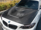 RW Carbon BMW F20 F22 F87 M2 GTS Style Carbon Fiber Hood by RW Carbon bmwf8722