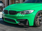 RW Carbon BMW F8X M3/M4 Carbon Fiber Slim Splitters by RW Carbon