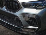 RW Carbon BMW F96 X6M Carbon Fiber Upper Bumper Splitters by RW Carbon bmwf9605