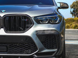 RW Carbon BMW F96 X6M Carbon Fiber Upper Bumper Splitters by RW Carbon bmwf9605