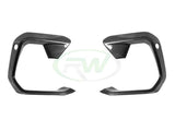 RW Carbon BMW F96 X6M Carbon Fiber Upper Bumper Splitters by RW Carbon bmwf9605