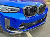RW Carbon BMW F97 X3M F98 X4M LCI RWS Carbon Fiber Front Lip by RW Carbon