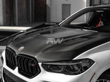 RW Carbon BMW G06 X6 F96 X6M Carbon Fiber Hood by RW Carbon bmwg06004