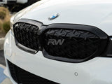 RW Carbon BMW G20 330i M340i Gloss Black Diamond Front Grilles by RW Carbon bmwg20006