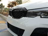 RW Carbon BMW G20 330i M340i Gloss Black Diamond Front Grilles by RW Carbon bmwg20006