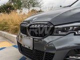 RW Carbon BMW G20 330i M340i Gloss Black Double Slat Grilles by RW Carbon bmwg20007