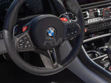 RW Carbon BMW 8 Series M8 Carbon Fiber Alcantara Steering Wheel Trim by RW Carbon